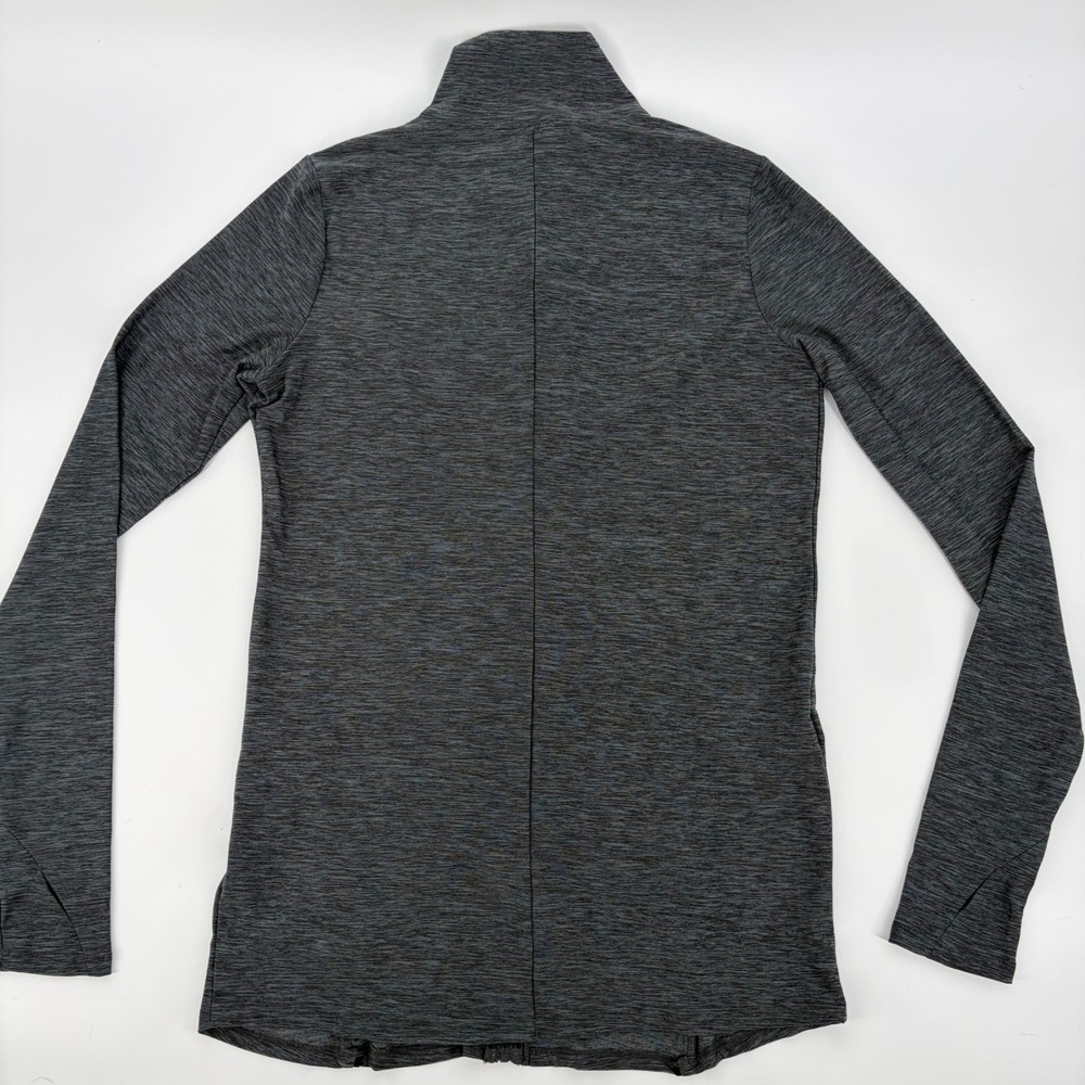 Motherhood Maternity Jacket Small Gray Ruched Zip Up Activewear Athleisure Yoga - Picture 6 of 9